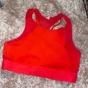 Under Armour coral workout top